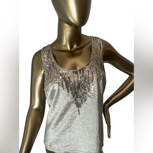 Christian Dior Paris Gold sequin tank top small - Picture 1 of 11